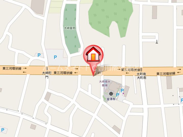 プランドール野中Bの地図