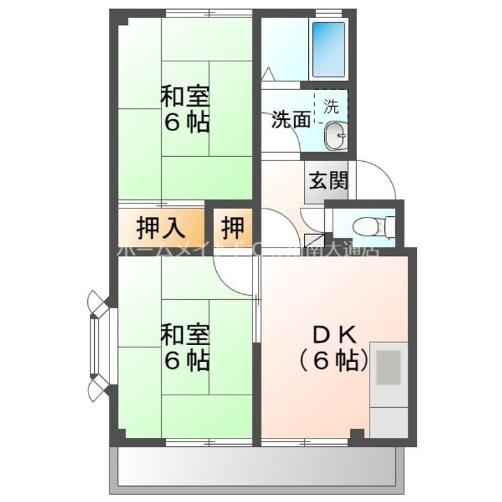 レジデンス西山202の間取り