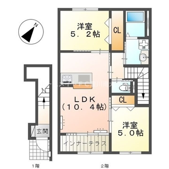 ルート1サイド203の間取り
