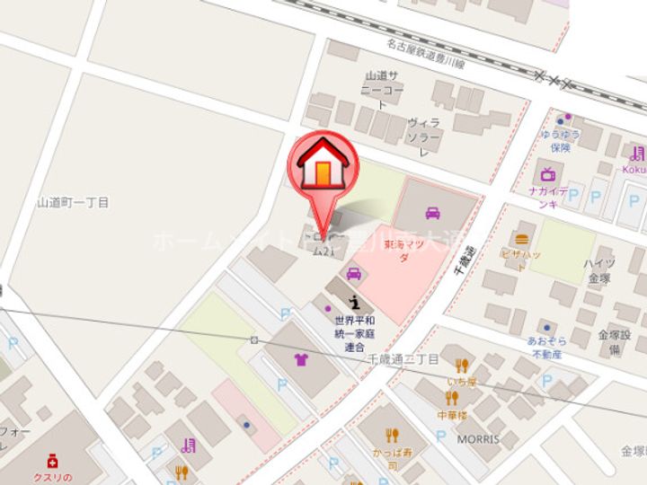 ユトリロ山道町2102の地図