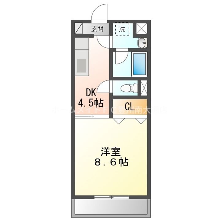 エクシード御油302の間取り