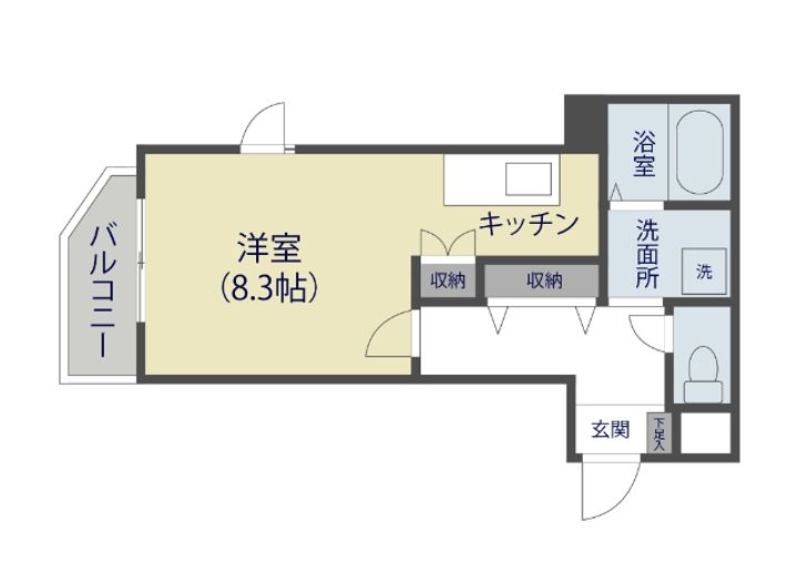 ボヌール北谷の間取り