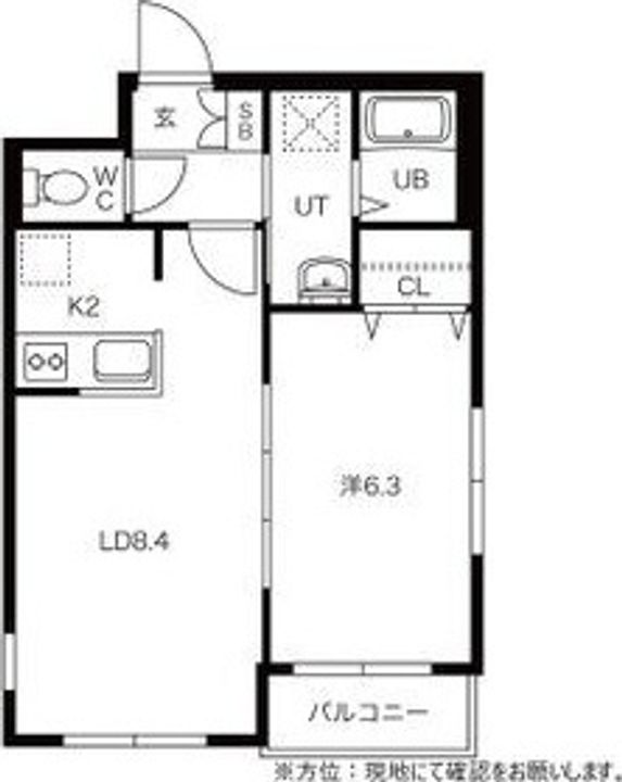 北海道札幌市西区二十四軒四条5丁目の賃貸マンションの間取り