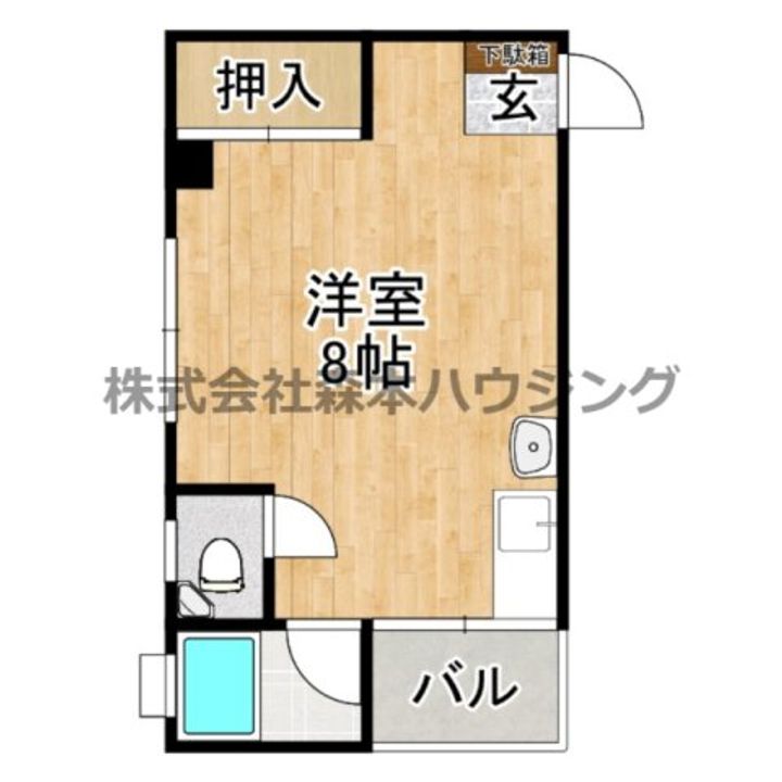 サザンクロス萱島南 302の間取り
