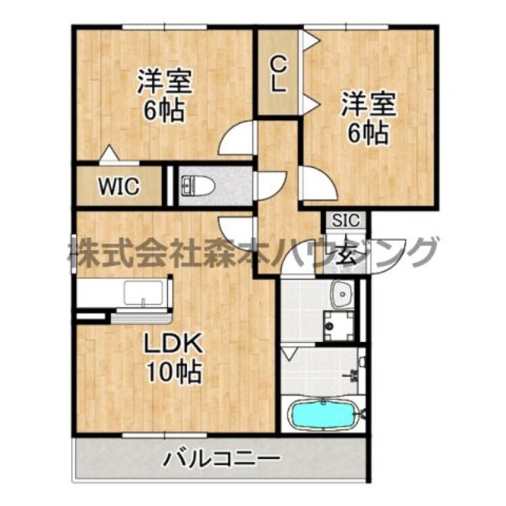 グラシアス 201の間取り