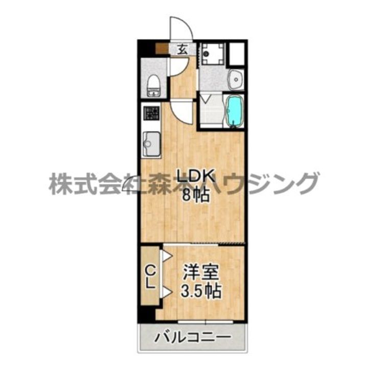 サンフレンドコア 401の間取り