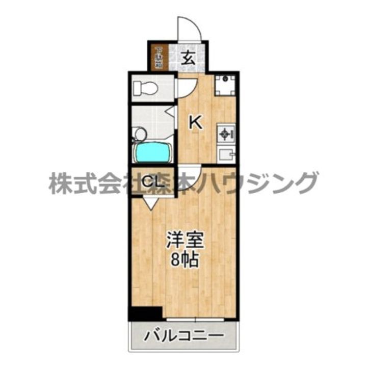 メリックビルⅡ 610の間取り