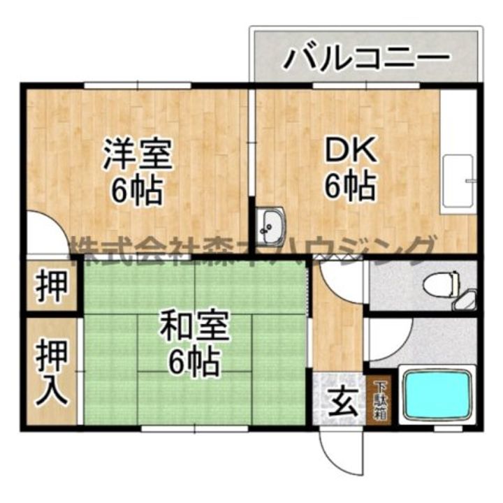 第一山本ハイツ 406の間取り