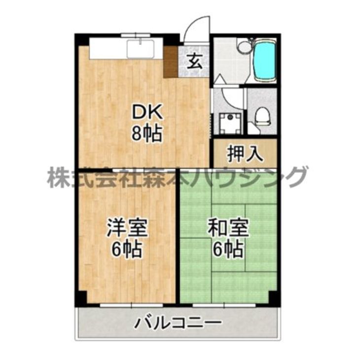 GM藤田町EAST 403の間取り