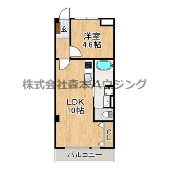 GM藤田町WEST 305の間取り