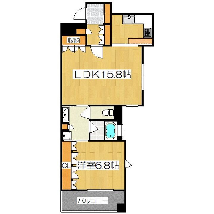 リーガル京都烏丸御池の間取り