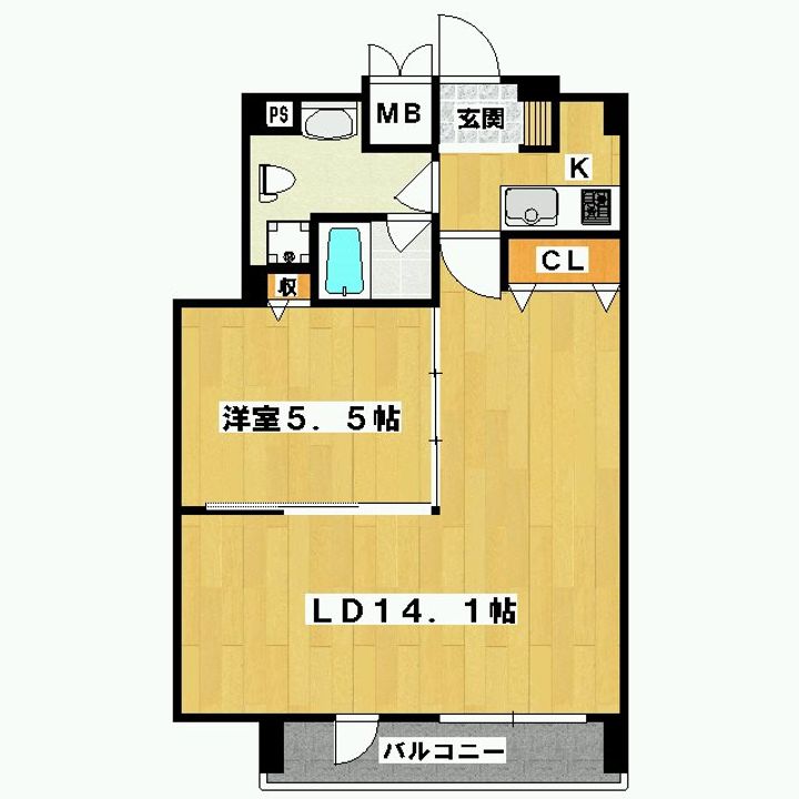 プレサンスNEO京都烏丸の間取り