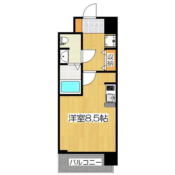 エスライズ京都河原町の間取り