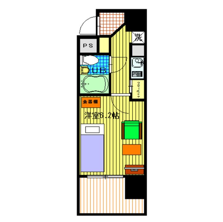 ヴィラ小川町301Kの間取り