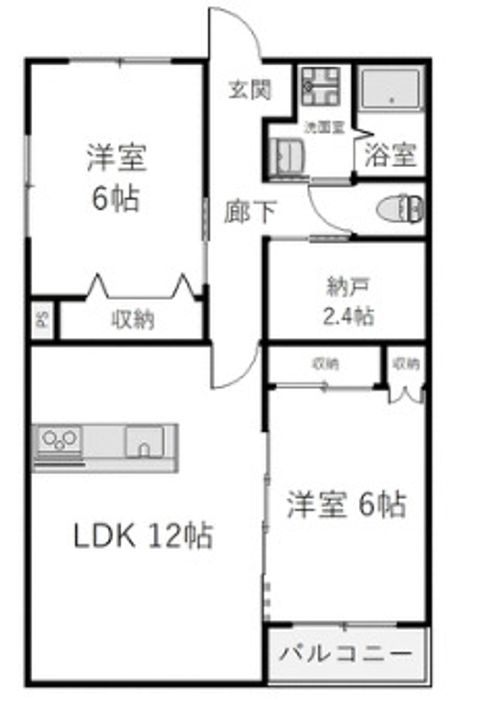 グラン201の間取り