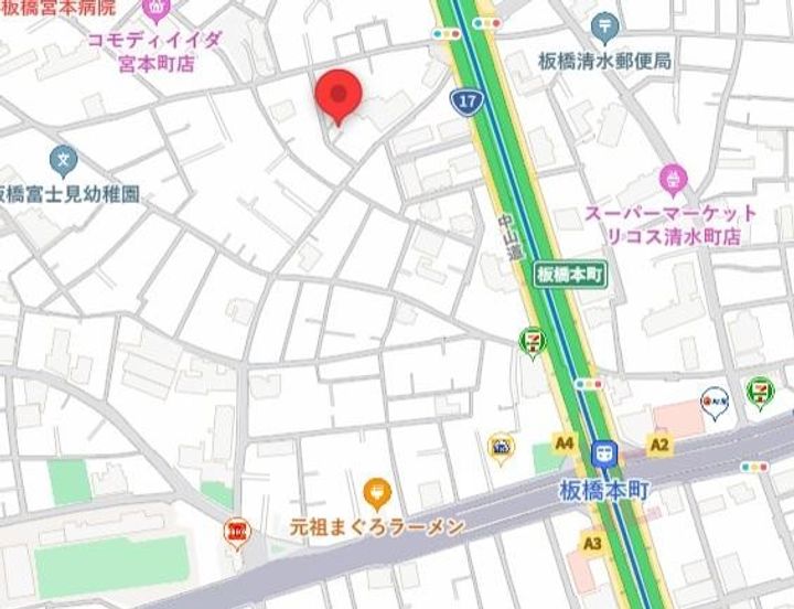 メープル宮本町101の地図