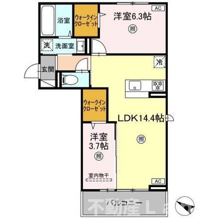 パーチェ御幸の間取り