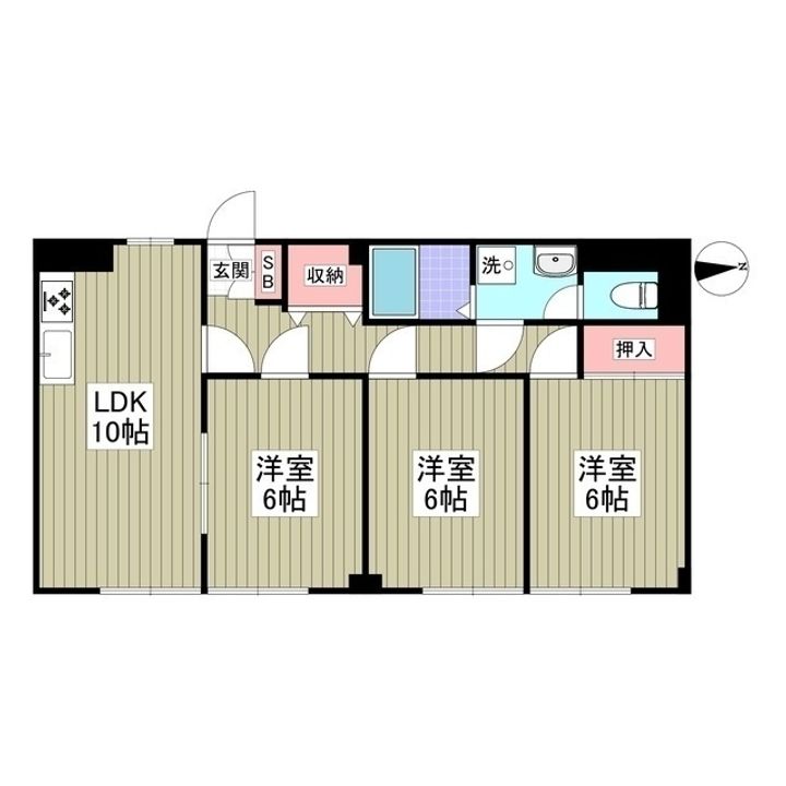 三協コーポの間取り