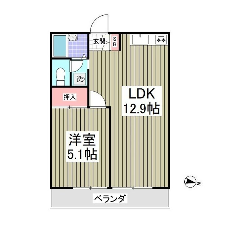 IZUMIX・2Bの間取り