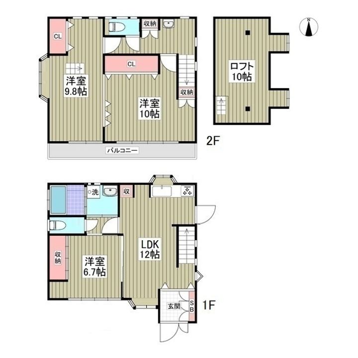 千葉県八千代市大和田新田(一戸建)の賃貸物件の間取り