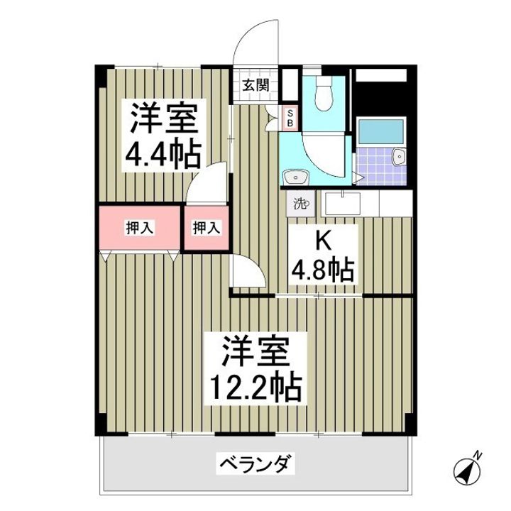 *双葉マンションの間取り