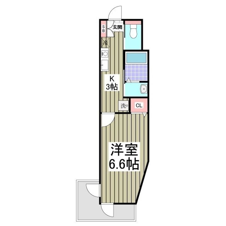 リポス瀬谷B棟の間取り