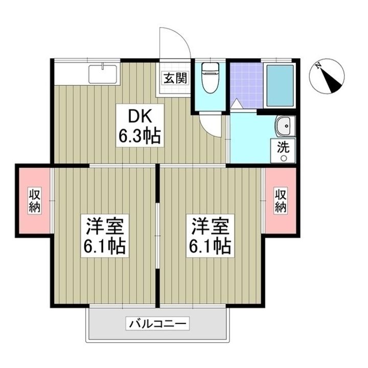 須永ハイツの間取り