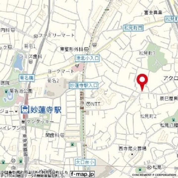 リュミエ妙蓮寺の地図