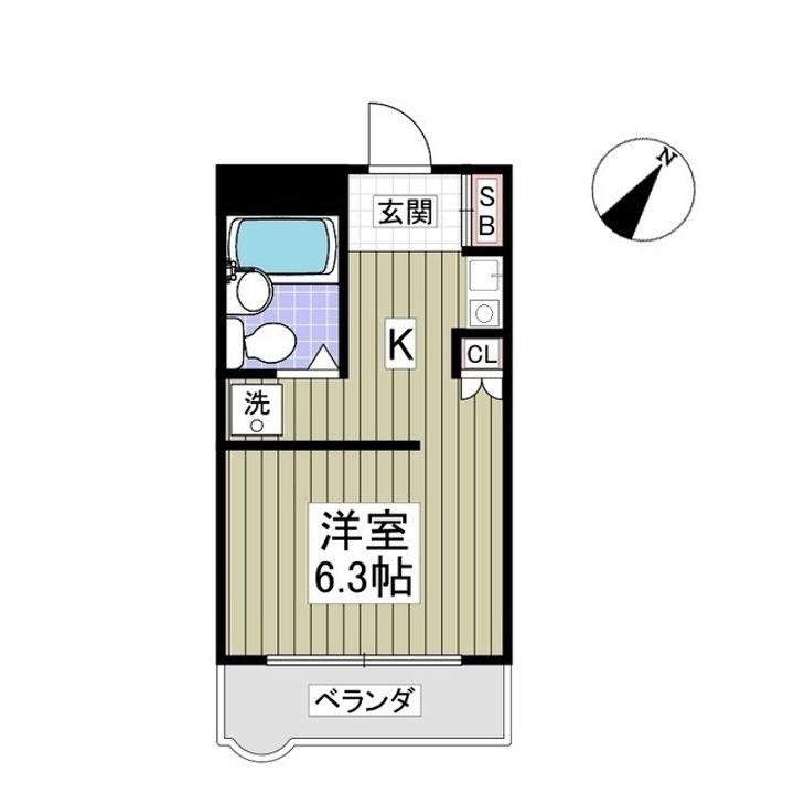 サルーテ熊谷の間取り