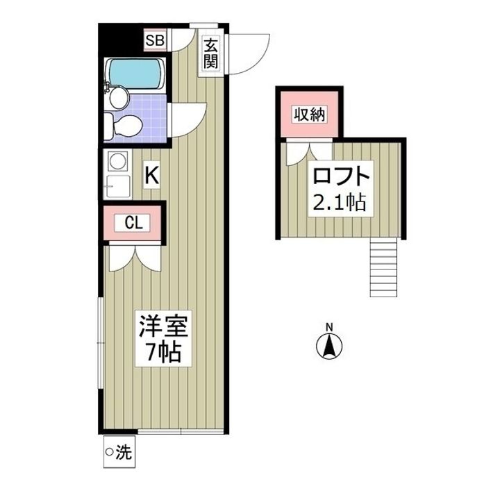 ルミエール金沢文庫105の間取り