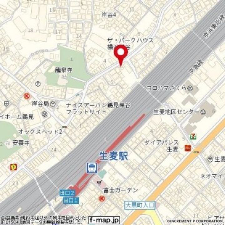 ストラーダ生麦の地図