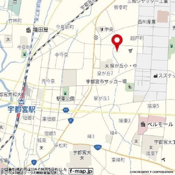 モダンピープルB棟の地図