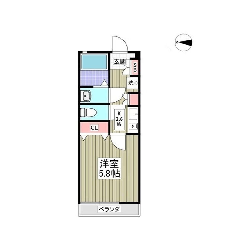 アーバングレース参番館103の間取り
