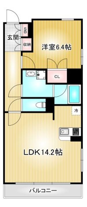 レジディア久屋大通Ⅱ(旧マーレ)の間取り