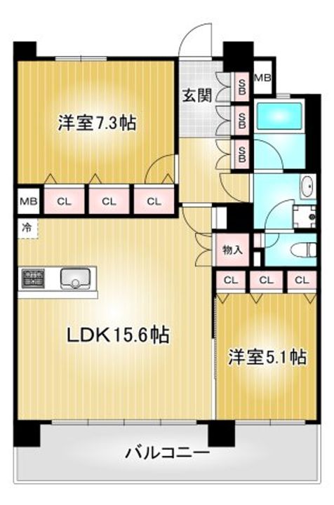 センチュリースクエア千種の間取り