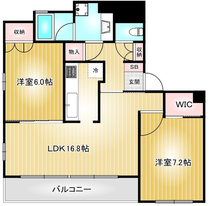 パシフィックコンフィート丸の内の間取り