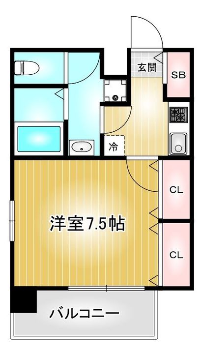 エイペックス名古屋鶴舞公園前の間取り