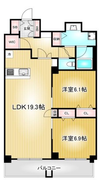 グランルクレ新栄イーストの間取り