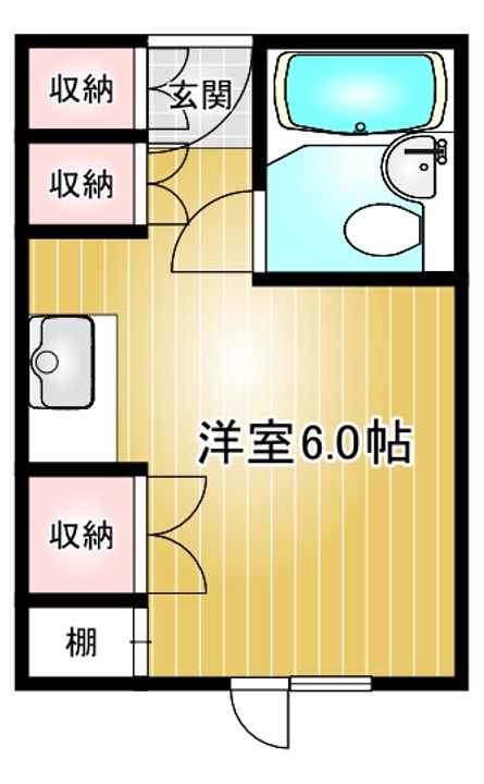 東カン名古屋キャステールの間取り