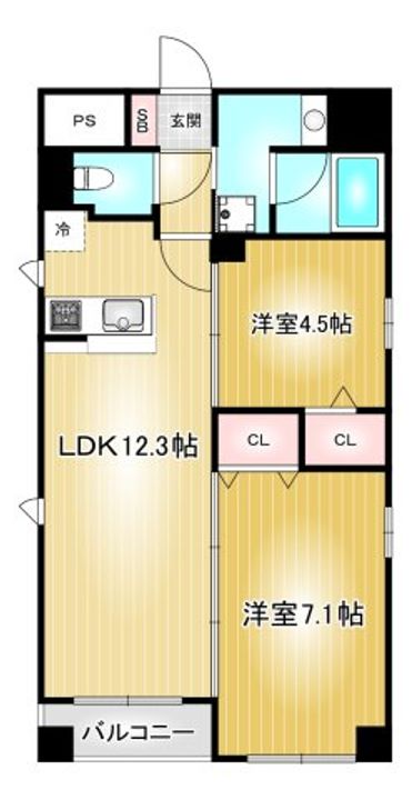 ポルタニグラ千代田の間取り