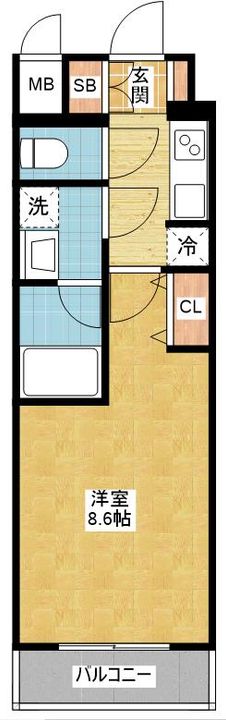 S-RESIDENCE浄心Ⅱの間取り