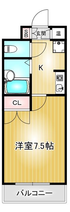 コーポフローラの間取り