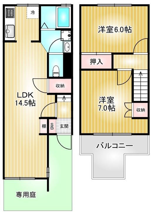 愛知県名古屋市千種区日和町4丁目(一戸建)の賃貸物件の間取り