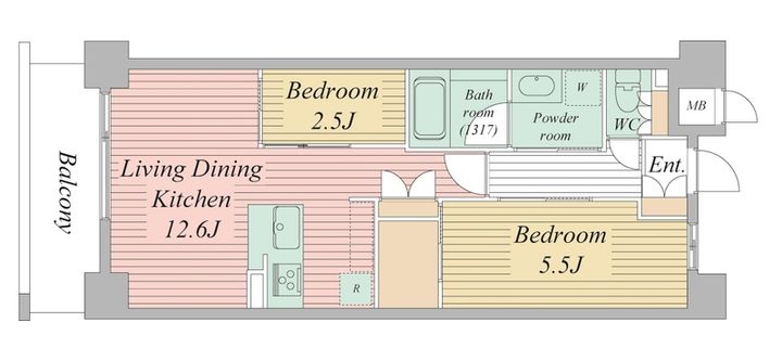 Live Casa西宮の間取り