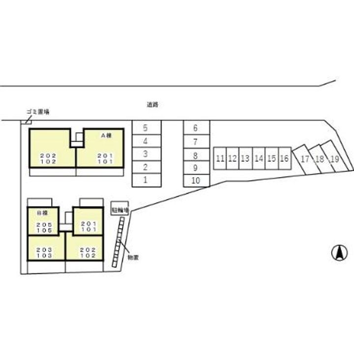 富山県砺波市太郎丸(アパート)の賃貸物件のその他画像