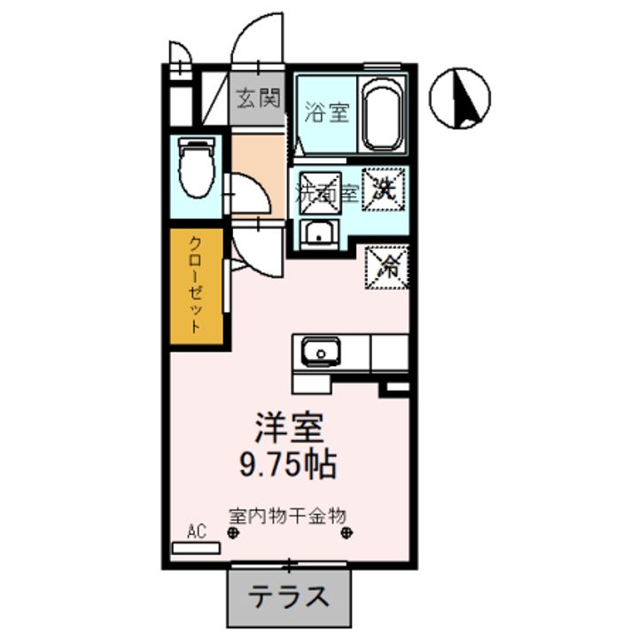 富山県高岡市関大町(アパート)の賃貸物件の間取り