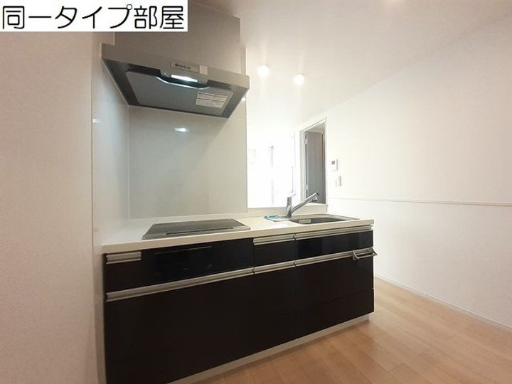 富山県富山市下冨居2丁目(アパート)の賃貸物件のキッチン