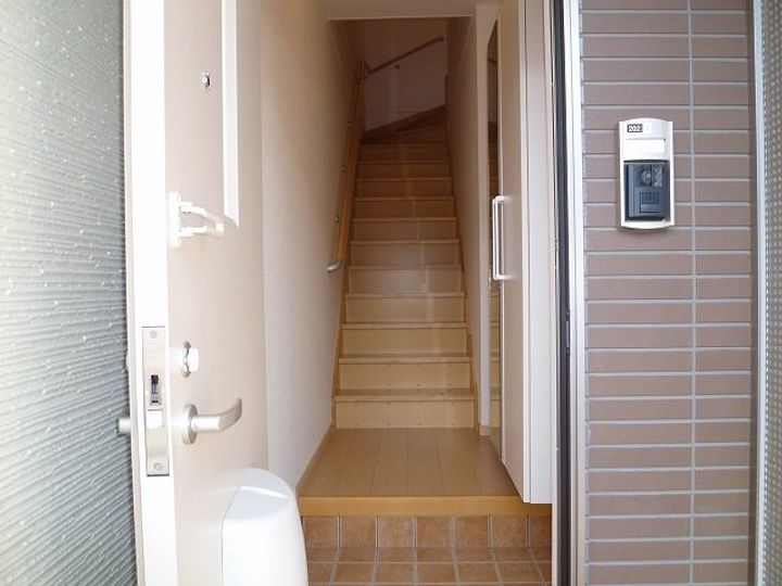 富山県射水市戸破(アパート)の賃貸物件の玄関