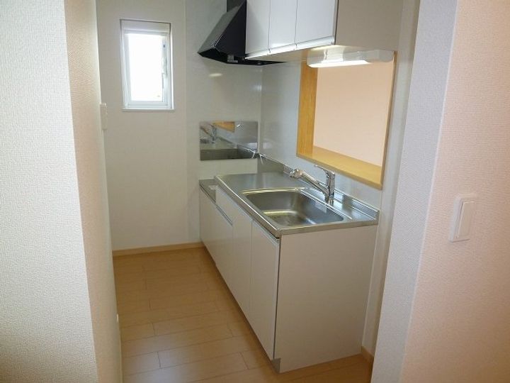 富山県射水市戸破(アパート)の賃貸物件のキッチン
