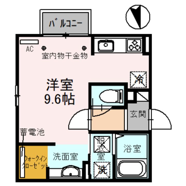 富山県富山市塚原(アパート)の賃貸物件の間取り